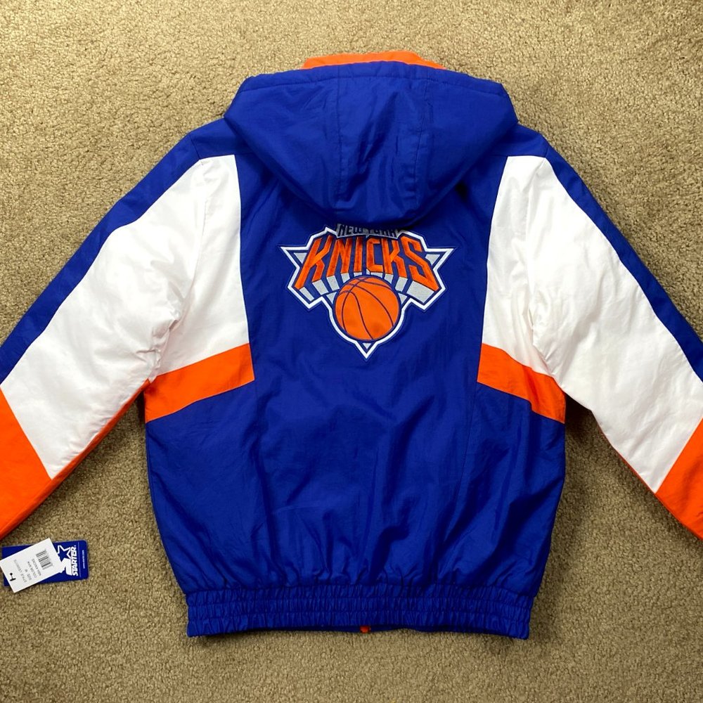 New York Knicks Starter Pro Player Hooded Jacket S M L XL 2X